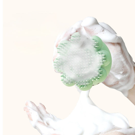 HKM-0455869 Silicone Pet Bath Brush with Body Wash for Dogs and Cats - Massage Comb Tool