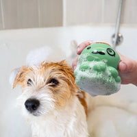 HKM-0455869 Silicone Pet Bath Brush with Body Wash for Dogs and Cats - Massage Comb Tool
