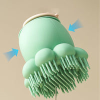 HKM-0455869 Silicone Pet Bath Brush with Body Wash for Dogs and Cats - Massage Comb Tool