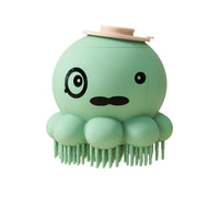 HKM-0455869 Silicone Pet Bath Brush with Body Wash for Dogs and Cats - Massage Comb Tool