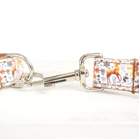 HKM-0455997 Festive Christmas Dog Collar with Matching Bow and Leash Set in Durable Polyester