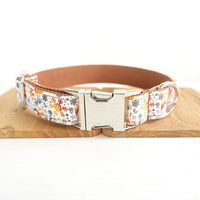 HKM-0455997 Festive Christmas Dog Collar with Matching Bow and Leash Set in Durable Polyester