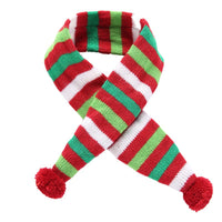HKM-0456381 Christmas Velvet Headgear and Scarf Set for Pets ¨C Adjustable Size for Dogs and Cats in Red and Green