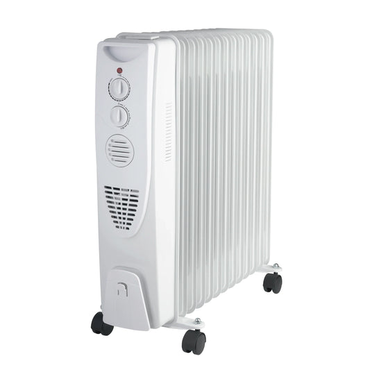 HKM-045843 1500W Oil Filled Radiator Heater with Adjustable Thermostat for Home Use