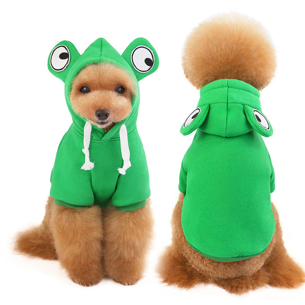 HKM-0459069 Fleece Dog Sweater in Green, Pink, Purple, Yellow - Sizes S to XXL