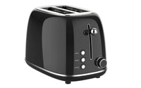 HKM-045971 Stainless Steel Retro 2-Slice Toaster with Defrost and Reheat Functions