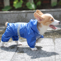 HKM-0460349 Reflective Waterproof Double Layer Pet Raincoat for Dogs - Sizes XS to 2XL