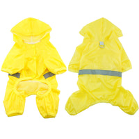 HKM-0460349 Reflective Waterproof Double Layer Pet Raincoat for Dogs - Sizes XS to 2XL