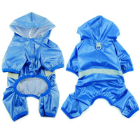HKM-0460349 Reflective Waterproof Double Layer Pet Raincoat for Dogs - Sizes XS to 2XL