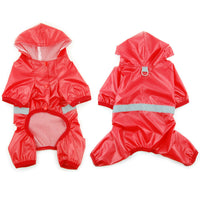 HKM-0460349 Reflective Waterproof Double Layer Pet Raincoat for Dogs - Sizes XS to 2XL