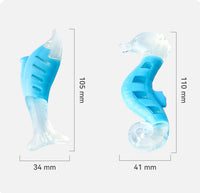 HKM-0461245 Seahorse & Tuna PU Nylon Chew Toys for Puppies - Fun Combination Set