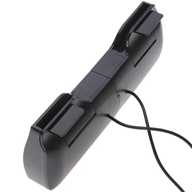 HKM-046291 Compact Clip-on Mini USB Desktop Speakers - Black Gift Speaker