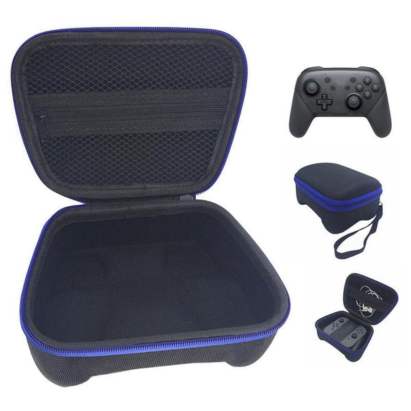 HKM-046291 EVA & 1680 Nylon Switch Pro Controller Carrying Bag with Hand Rope and Grid Design