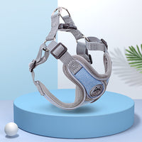 HKM-0463037 Soft Dog Harness and Leash Set for Small to Medium Dogs - Adjustable Chest Vest in Multiple Colors