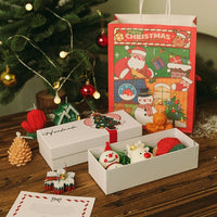 HKM-046355 Christmas Aromatherapy Candle Gift Box - Handmade Soy Wax Scented Candles in Festive Designs