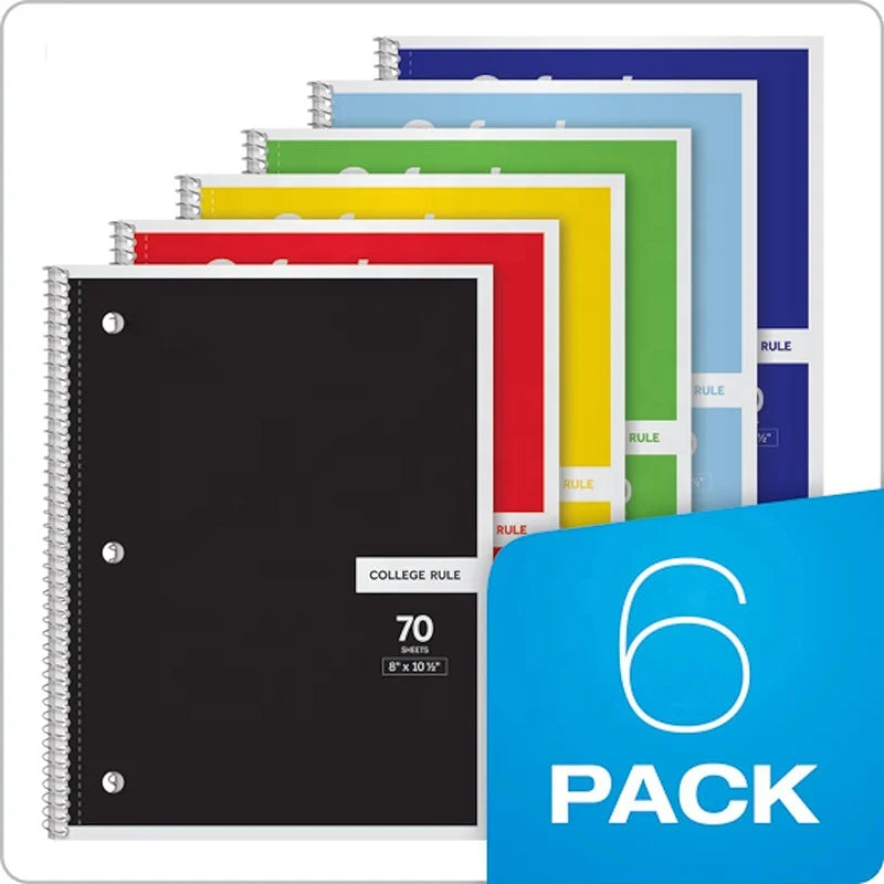 HKM-046355 Coil Notebook with Removable Loose Leaf Paper for College Students