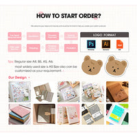 HKM-046355 Coil Notebook with Removable Loose Leaf Paper for College Students