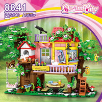 HKM-046355 Kid's Mini Micro Building Block Tree House Construction Set with 840 Pieces for Ages 5 and Up