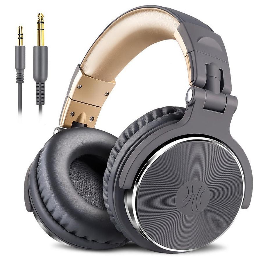 HKM-046419 Stereo Headset with Microphone, 3.5mm/6.3mm Plug, 20-20k Hz Frequency Response, 32 Ohm Impedance, 110 dB Sensitivity, 3m Wire Length, Includes Accessories