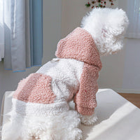 HKM-0464317 Light Brown, Gray, Purple, Pink Lamb Fleece Traction Sweater for Puppies - Casual Autumn Thermal Clothing