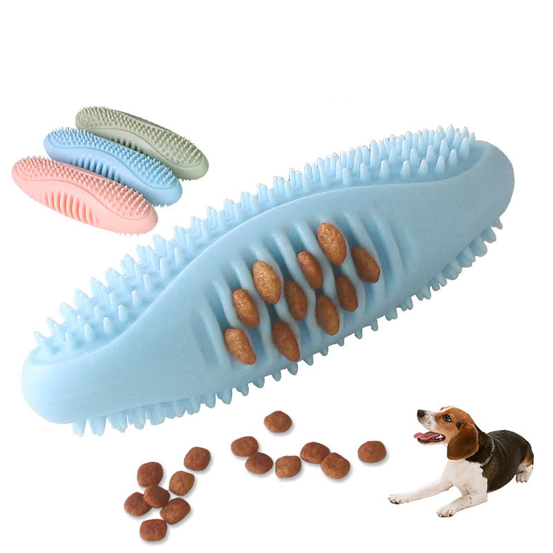 HKM-0464573 Durable TPR Dog Chewing Toy for Dental Health - 12CM Molar Toy in Blue, Pink, Green