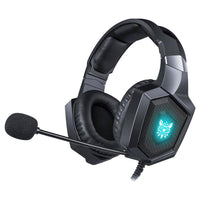 HKM-046547 Dynamic Circle Frequency Response Headset with Immitation Protein Skin Earmuffs and Knitted Cable - ONIKUMA K8