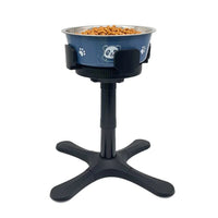 HKM-0465725 Adjustable Elevated Dog Bowl Stand with Anti-Slip Design for Medium and Large Pets