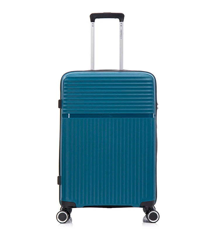 HKM-046611 Durable Outdoor Activity Luggage Set with Mute Wheels and Iron Trolley - 3 Pieces