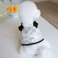 HKM-0467901 Chiffon Pet Skirt in Black ¨C Sizes XXS to 3XL