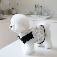 HKM-0467901 Chiffon Pet Skirt in Black ¨C Sizes XXS to 3XL