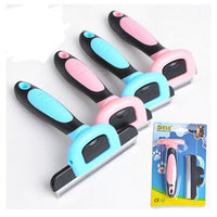 HKM-046931 Pet Hair Removal Comb for Long Hair Pets - Effective Dead Hair and Fuzzy Hair Remover