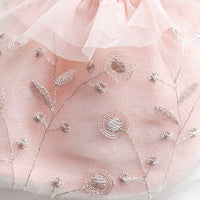 HKM-0470077 Embroidered Cotton Winter Skirt for Cats - Pink Apricot, XS-XL Sizes