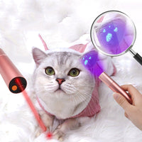 HKM-0470333 2-in-1 Cat Skin Ringworm Detection Lamp - USB Rechargeable Laser Tool
