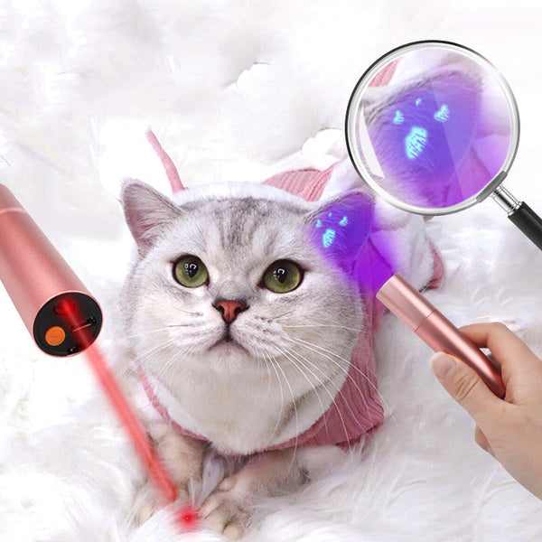 HKM-0470333 2-in-1 Cat Skin Ringworm Detection Lamp - USB Rechargeable Laser Tool