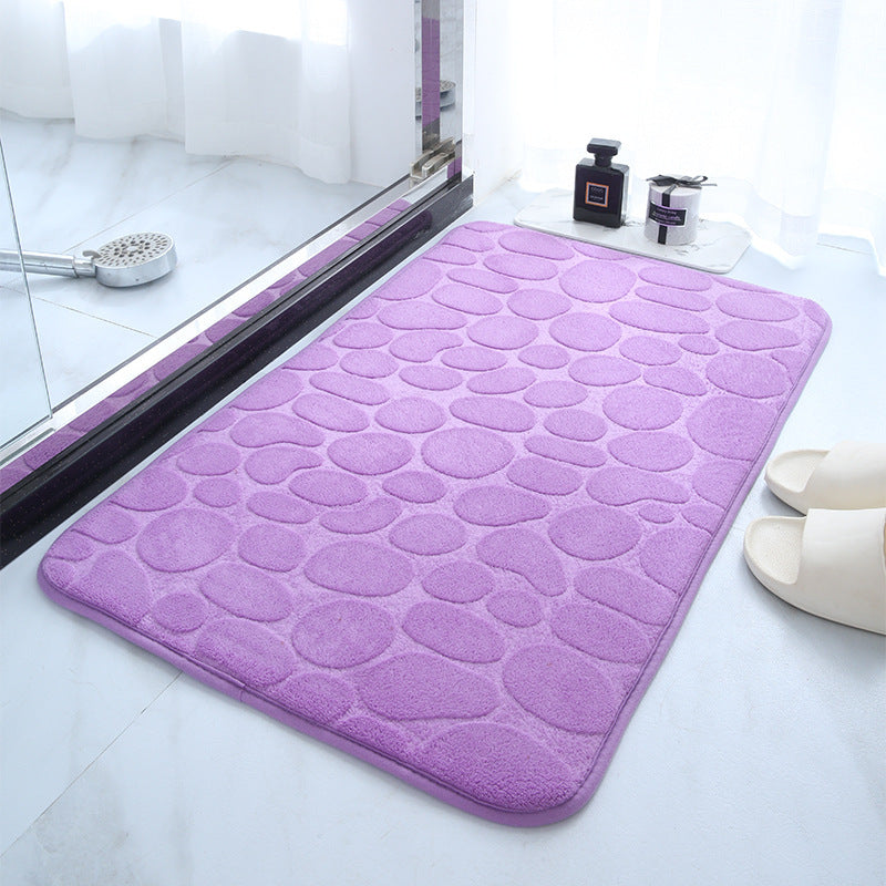 HKM-047123 Small Stone Block Embossed Non-Slip Kitchen Mat in Various Colors - 50x120cm Cotton