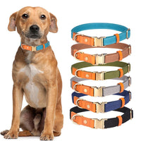 HKM-0471485 First Layer Cowhide Dog Collar with Drawstring in Multiple Colors