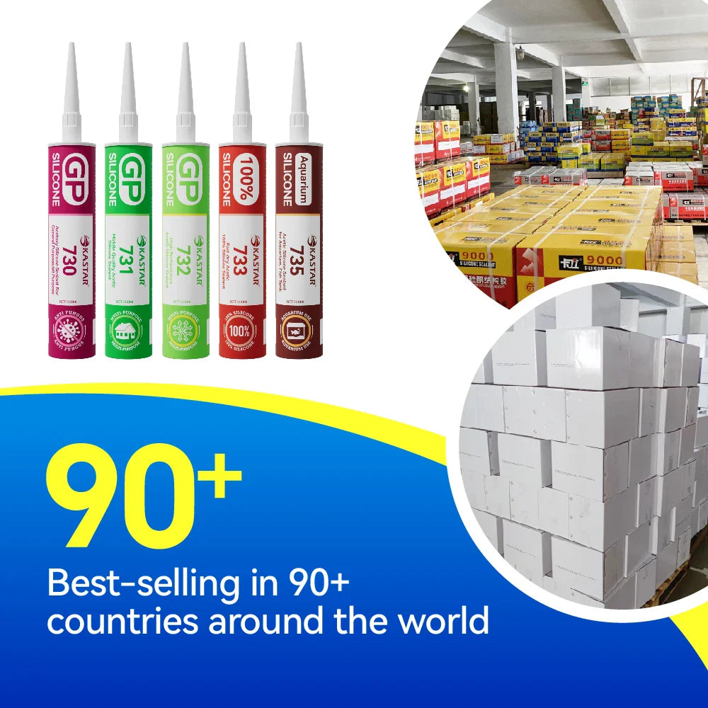 HKM-047251 General Purpose Silicone Sealant and Adhesive KASTAR 730 for Versatile Bonding and Sealing Applications