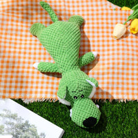 HKM-0472765 Interactive Plush Dog Toy with Teeth Cleaning Design and Sound Device - Cute Animal Shape