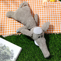 HKM-0472765 Interactive Plush Dog Toy with Teeth Cleaning Design and Sound Device - Cute Animal Shape