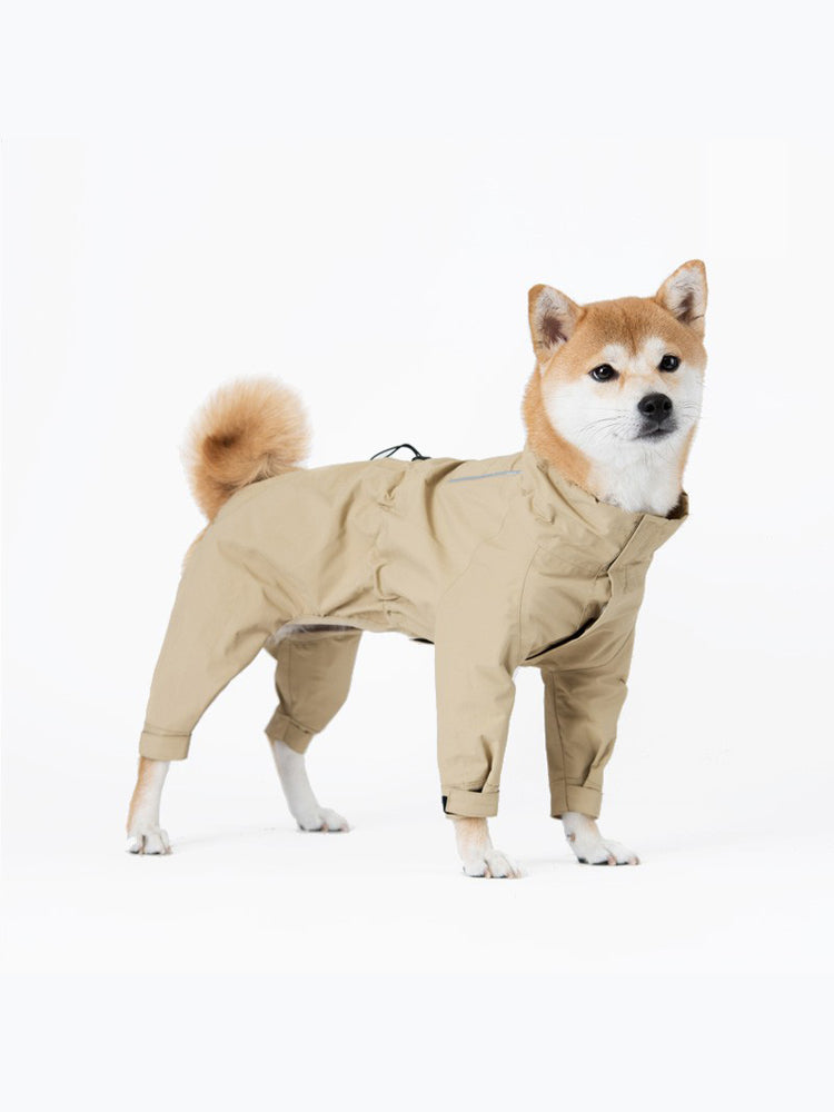HKM-0473661 Waterproof and Windproof Leisure Suit in Off-White Moss Green