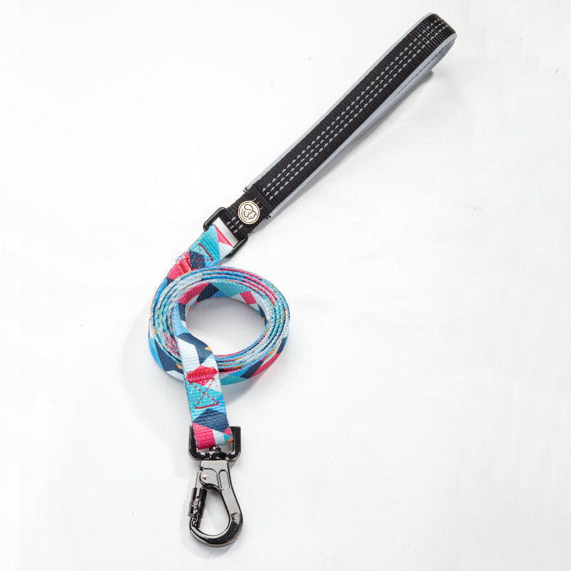 HKM-0475069 Durable Polyester Dog Leash with Zinc Alloy Fittings - Multiple Widths Available