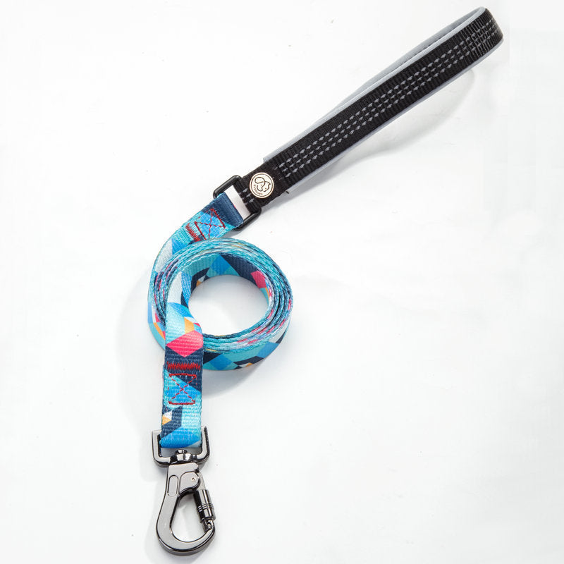 HKM-0475069 Durable Polyester Dog Leash with Zinc Alloy Fittings - Multiple Widths Available