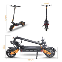 HKM-047571 Folding Electric Scooter with Dual Motors, 3600 Max Speed, 70KM Range, 60V 30AH Battery, Unisex Design