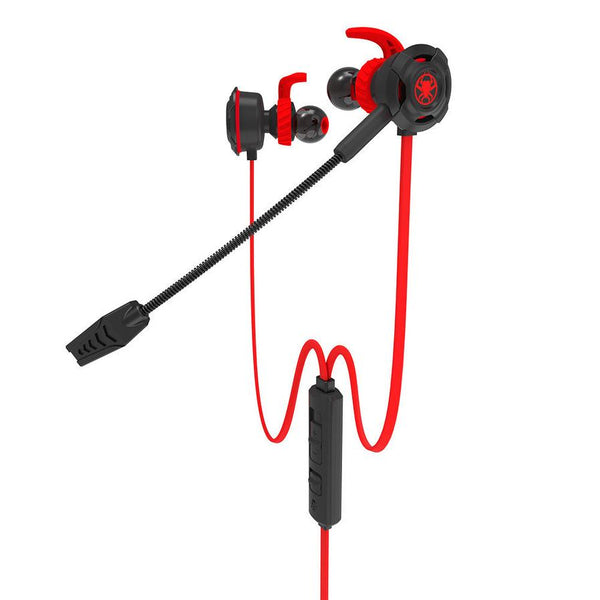 HKM-047571 Wired In-Ear Gaming Headset with Microphone - Comfortable Silicone Earplugs for E-Sports and Music