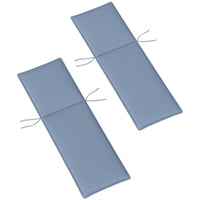 HKM-047763 Foldable Outdoor Lounge Chair Cushion Set of 2, Blue 200gsm Fabric with UPF50+ Protection