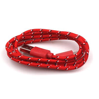 HKM-047763 Nylon Braided USB Charging Data Cable for iPhone 5/6/6S - 3 Meters Long