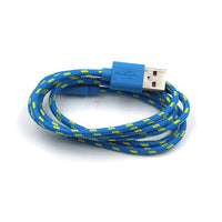 HKM-047763 Nylon Braided USB Charging Data Cable for iPhone 5/6/6S - 3 Meters Long
