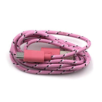 HKM-047763 Nylon Braided USB Charging Data Cable for iPhone 5/6/6S - 3 Meters Long