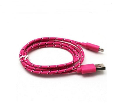 HKM-047763 Nylon Braided USB Charging Data Cable for iPhone 5/6/6S - 3 Meters Long