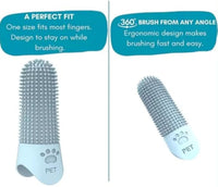 HKM-0478525 360-Degree Pet Finger Toothbrush for Small, Medium, and Large Dogs – Promote Oral Health and Freshen Breath